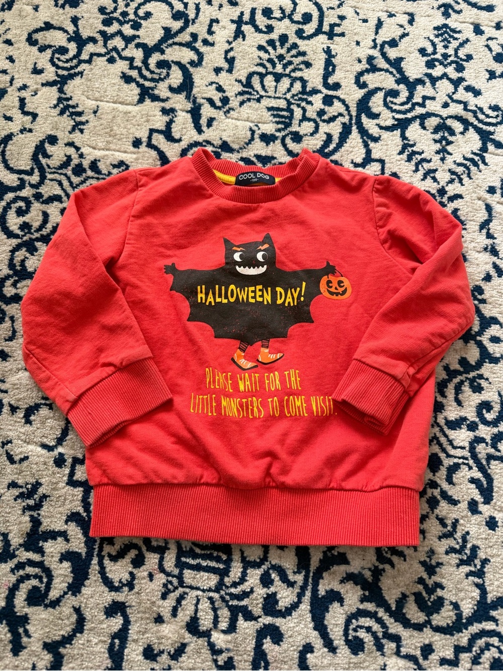 CoolDog Kids Halloween Graphic Sweatshirt 2/3T